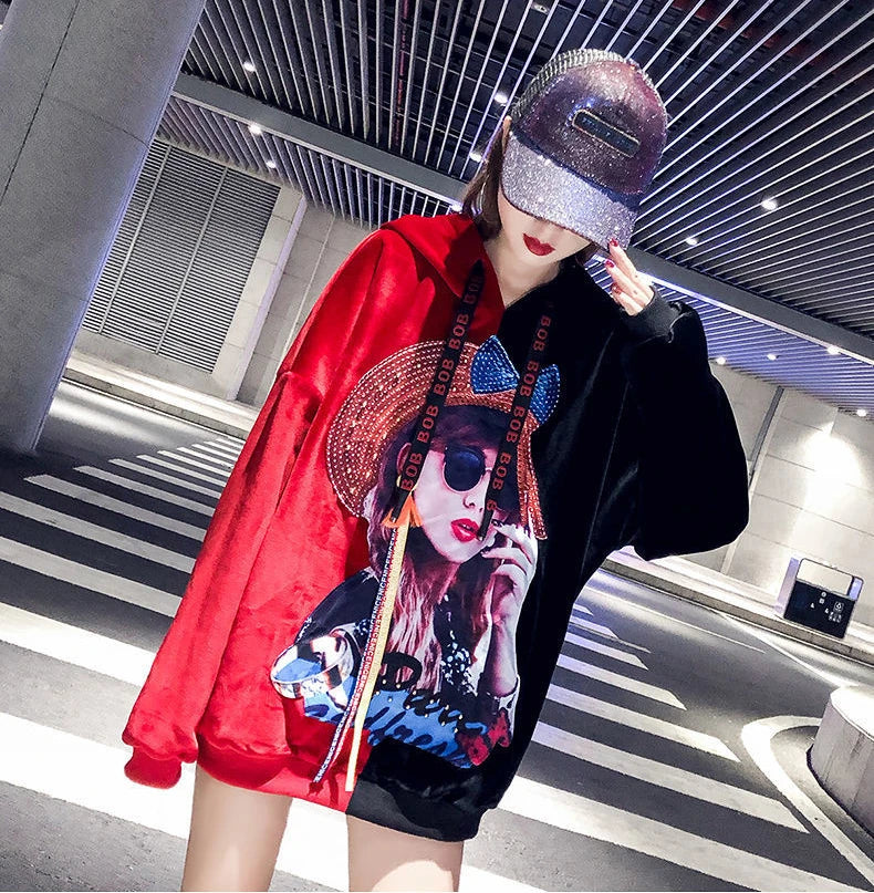Harajuku Style Hoodie for Women – Trendy Streetwear Pullover