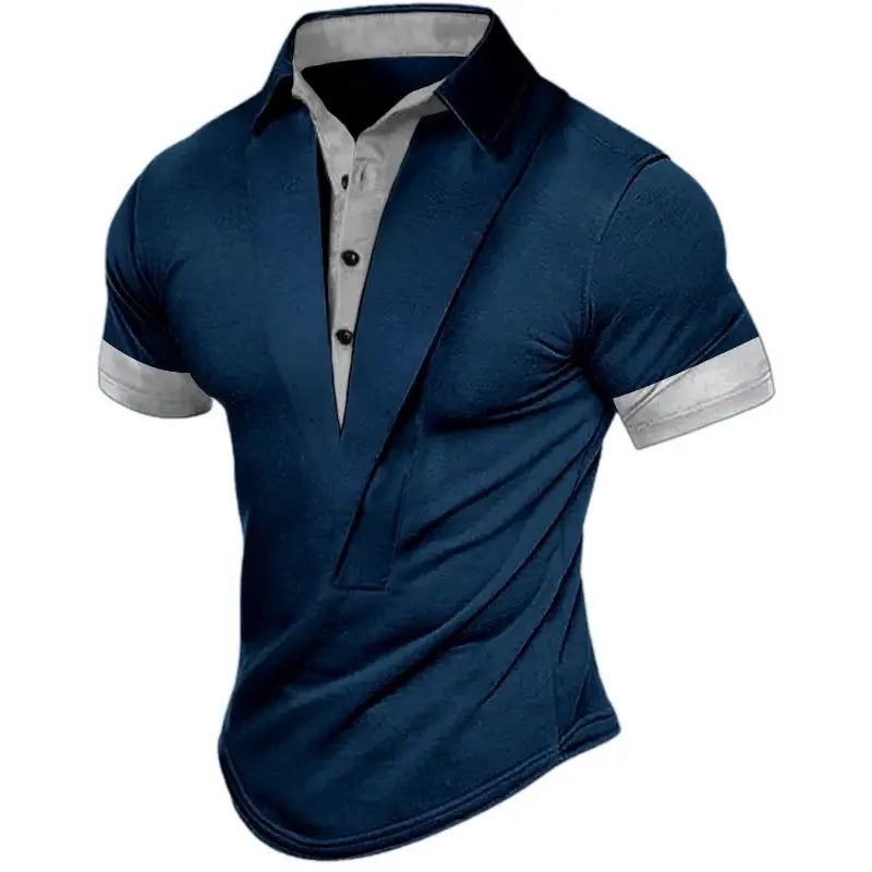 Men’s Summer Henley T-Shirt Everyday Shirt