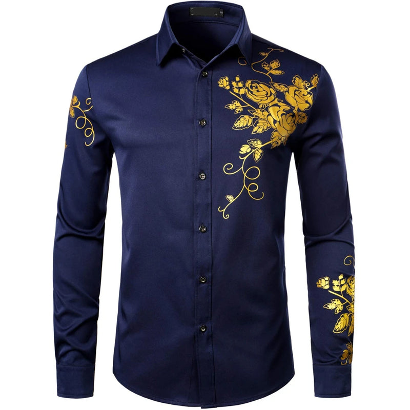 Elegant Men’s Long Sleeve Modern Fit
