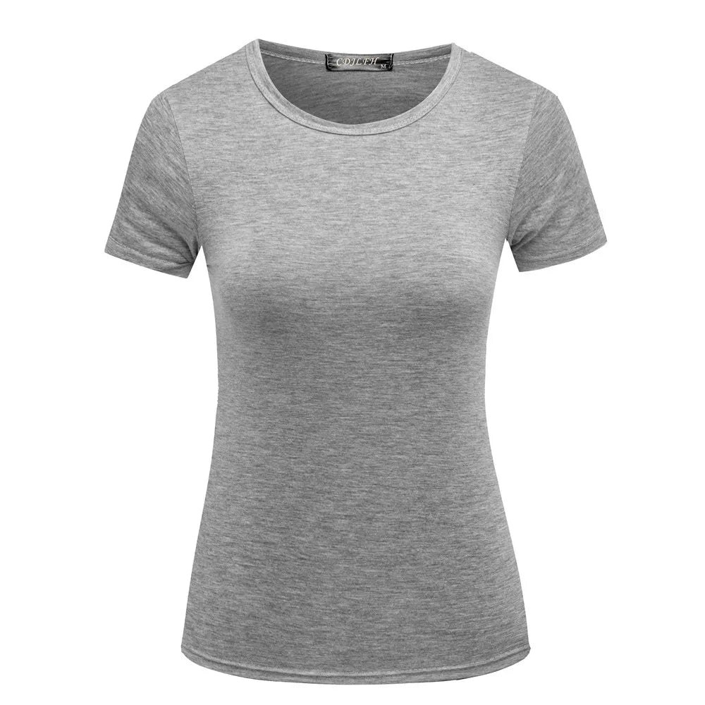 Classic Women’s Solid Color Tee – Comfortable Everyday Wear