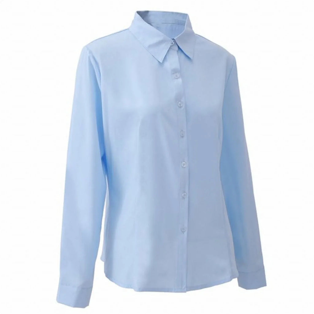 Women’s White Button-Up Blouse – Stylish Work & Casual Top