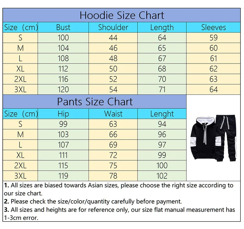 Men’s Sportswear Hoodie Set – Casual Athletic Pullover & Pants
