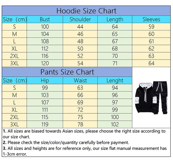 Men’s Sportswear Hoodie Set – Casual Athletic Pullover & Pants