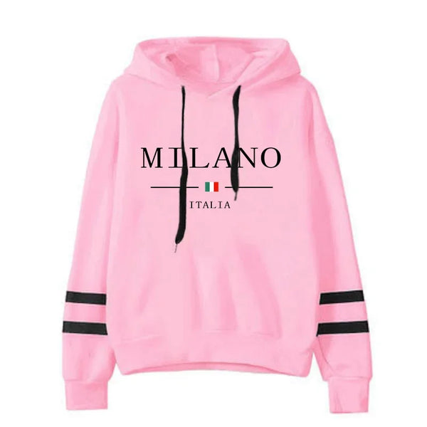 Women’s Printed Hoodie – Stylish Graphic Pullover Sweatshirt