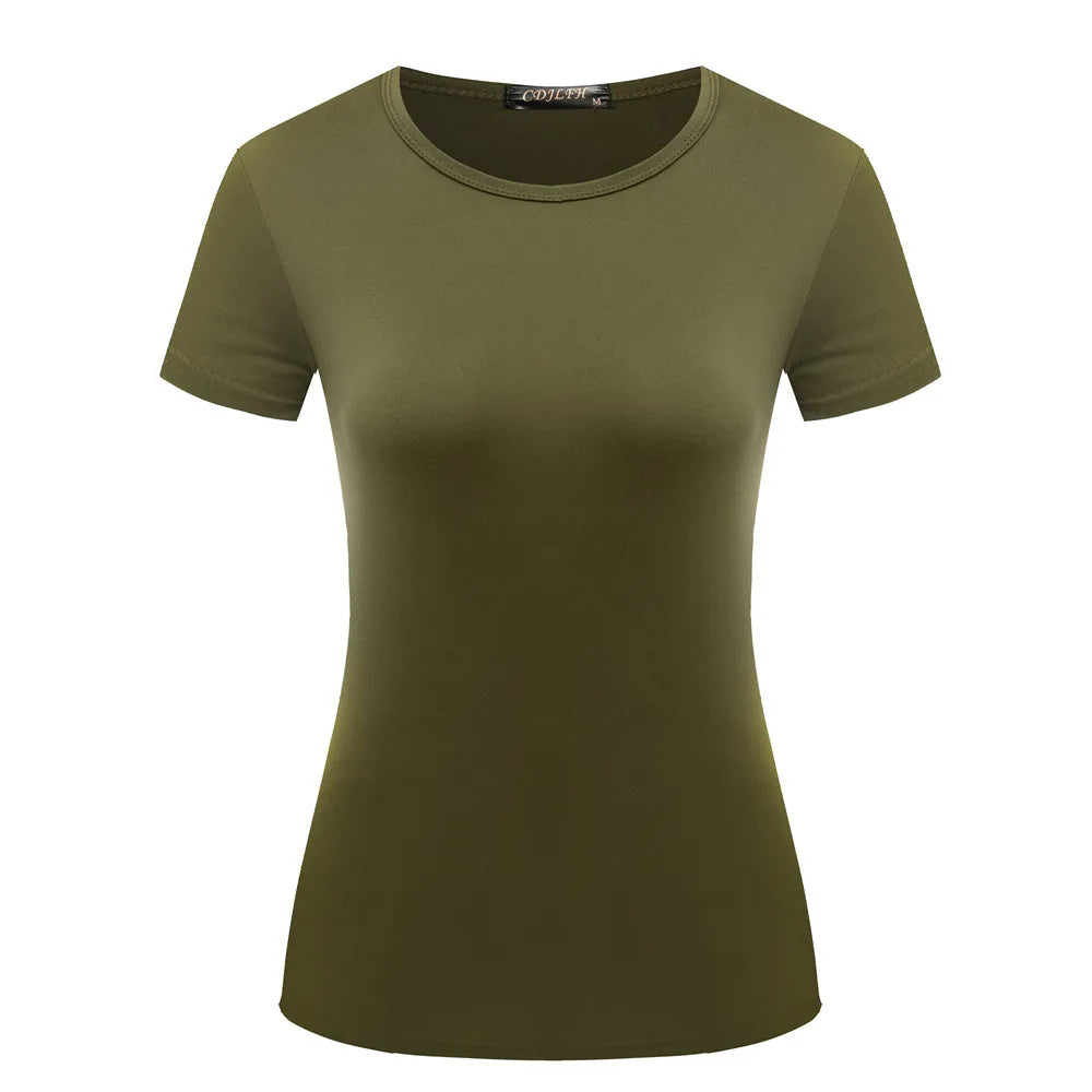 Classic Women’s Solid Color Tee – Comfortable Everyday Wear