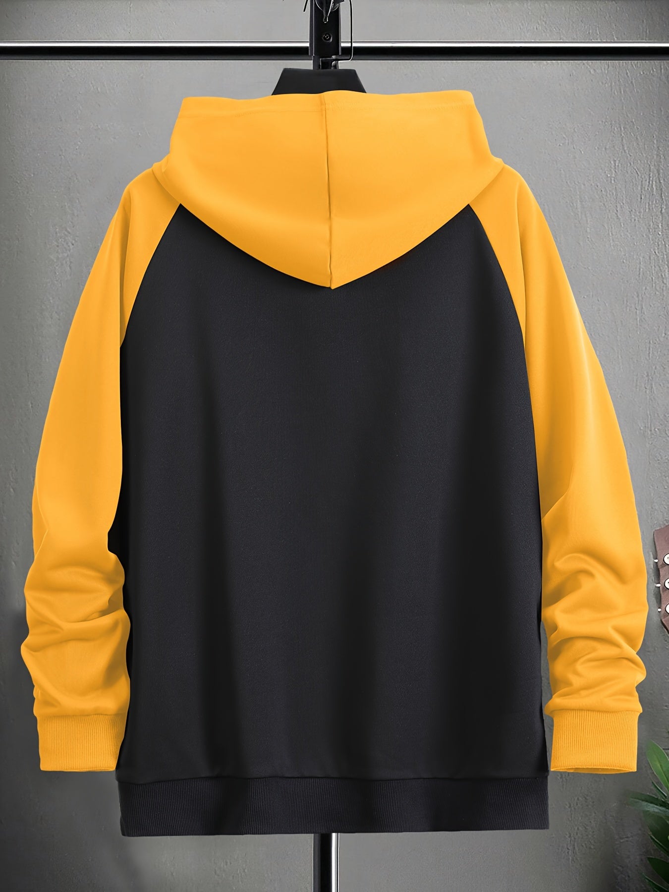 Men’s Color Block Hoodie – Casual Streetwear Pullover