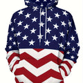 Men’s Stars & Stripes Hoodie – Patriotic Streetwear Pullover